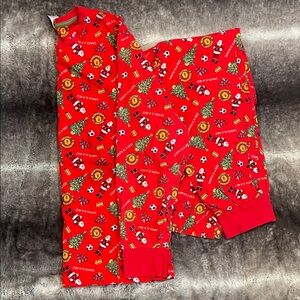 Manchester United “Santa is a Red” Men’s Red Christmas Pajamas Size L